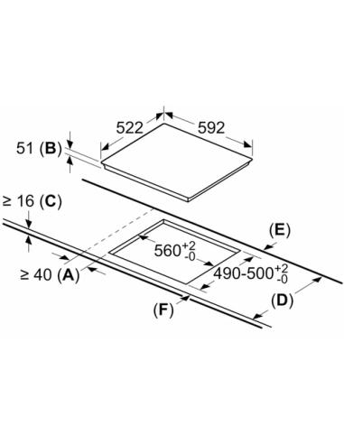 Bosch Serie 4 PID631BB5E hobs Negro Integrado 59.2 cm Con placa de inducción 3 zona(s)