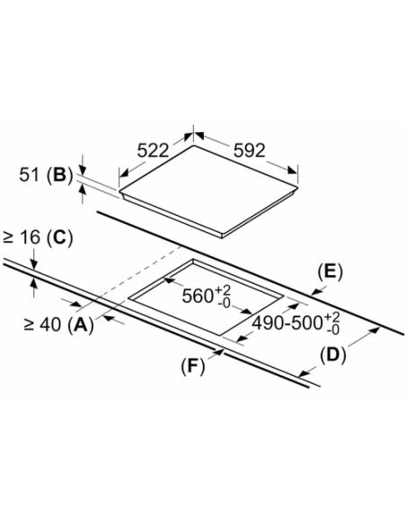 Bosch Serie 4 PID631BB5E hobs Negro Integrado 59.2 cm Con placa de inducción 3 zona(s)