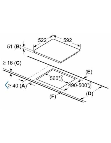 Bosch Serie 4 PID61RBB5E hobs Negro Integrado 59.2 cm Con placa de inducción 3 zona(s)