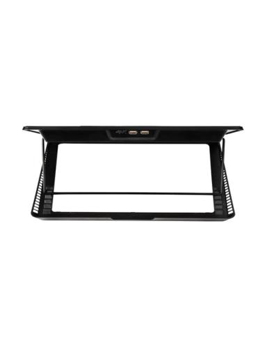 Savio Laptop cooling pad 6 backlit fans 2000 RPM COS-01 almohadilla fría 43,9 cm (17.3") Negro, Rojo