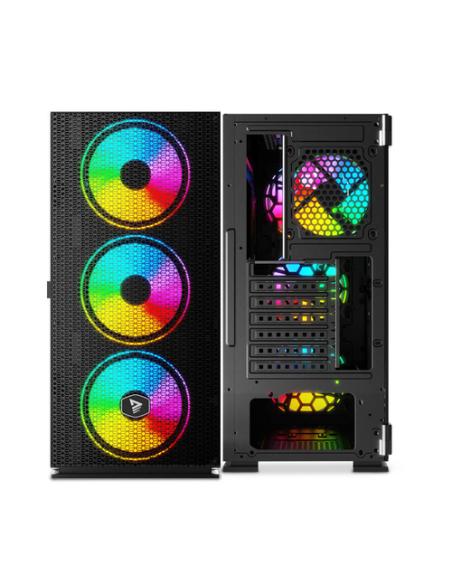 Savio SAVGC-RAPTORX1 carcasa de ordenador Midi Tower Negro