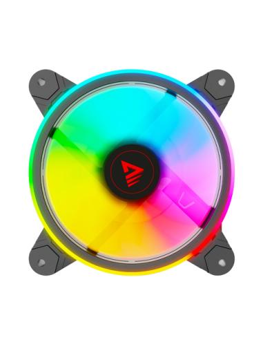 Savio FAN-01 4-pack 120mm ARGB fan including controller and remote control Carcasa del ordenador Ventilador 12 cm Negro 4 pieza(