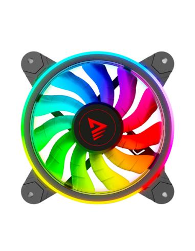 Savio FAN-01 4-pack 120mm ARGB fan including controller and remote control Carcasa del ordenador Ventilador 12 cm Negro 4 pieza(