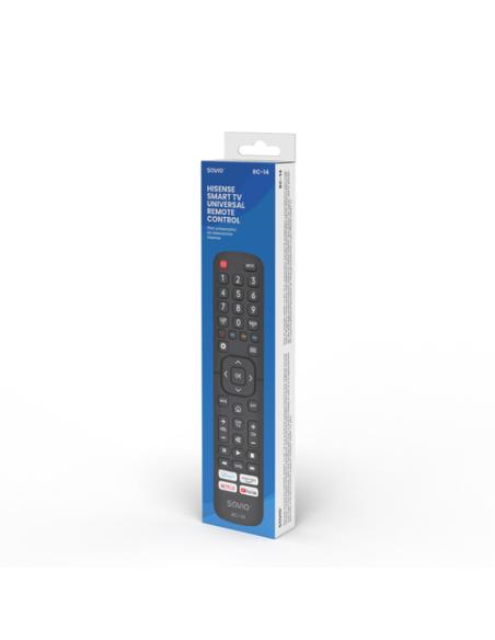 Savio RC-14 Universal remote control/replacement for HISENSE SMART TV mando a distancia IR inalámbrico TV, Sintonizador de TV Bo