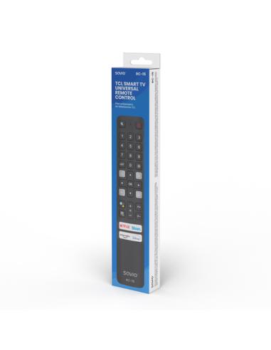 Savio RC-15 universal remote control/replacement for TCL SMART TV mando a distancia IR inalámbrico Botones