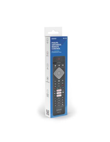Savio RC-16 mando a distancia IR inalámbrico TV, Sintonizador de TV, Receptor de televisión Botones