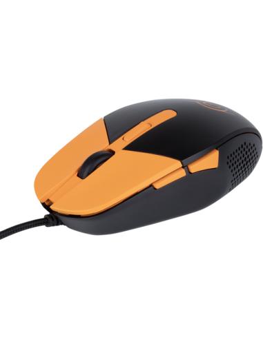Konix Naruto KX GAMING MOUSE ratón Juego Ambidextro USB tipo A Óptico 3600 DPI