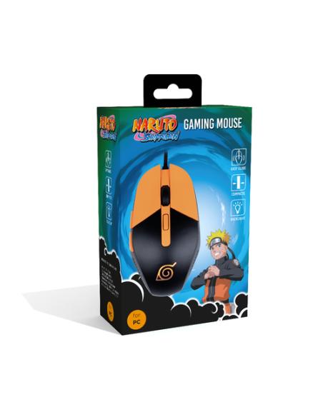 Konix Naruto KX GAMING MOUSE ratón Juego Ambidextro USB tipo A Óptico 3600 DPI