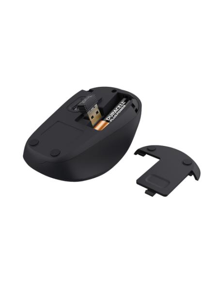 Trust Yvi+ ratón Oficina mano derecha RF inalámbrico Óptico 1600 DPI