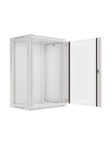 Lanberg WF01-6418-10S armario rack 18U Bastidor de pared Gris
