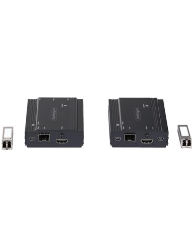 StarTech.com Extensor KVM HDMI de 4K por Fibra - Alargador de Consola Switch KVM con Vídeo HDMI y USB Remoto - hasta 300m (Multi