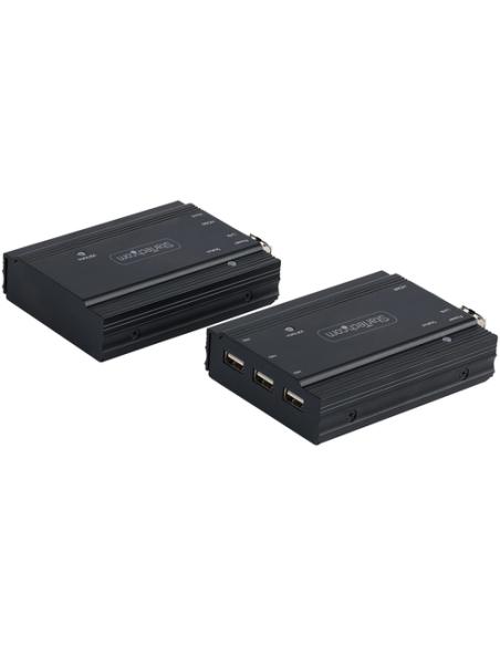 StarTech.com Extensor KVM HDMI de 4K por Fibra - Alargador de Consola Switch KVM con Vídeo HDMI y USB Remoto - hasta 300m (Multi