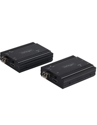 StarTech.com Extensor KVM HDMI de 4K por Fibra - Alargador de Consola Switch KVM con Vídeo HDMI y USB Remoto - hasta 300m (Multi