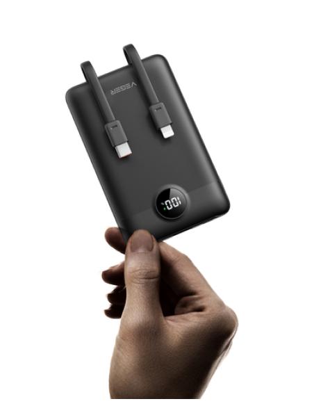 VEGER C11 VG-W1170 PowerBank 10000mAh smallest PD20W with cables bulit-in