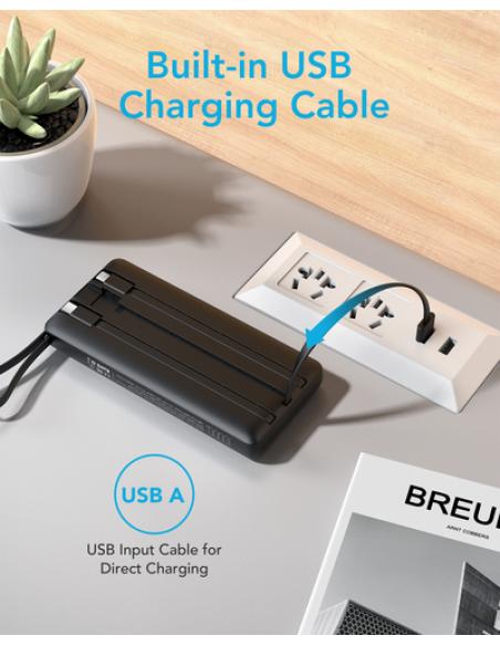 VEGER C10 VG-W1116 PowerBank 10000mAh with cables bulit-in