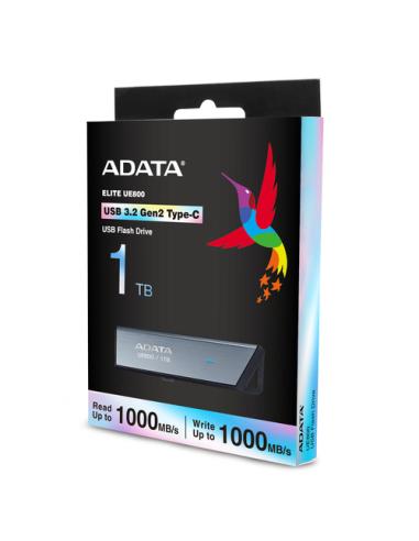 ADATA UE800 unidad flash USB 1 TB USB Tipo C 3.2 Gen 2 (3.1 Gen 2) Plata