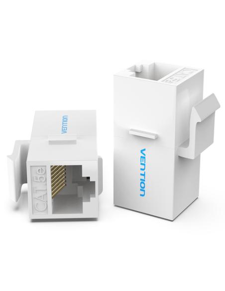 Vention Adaptador Conector RJ45 VDD-B07-W Cat5 UTP/ RJ45 Hembra - RJ45 Hembra/ Blanco