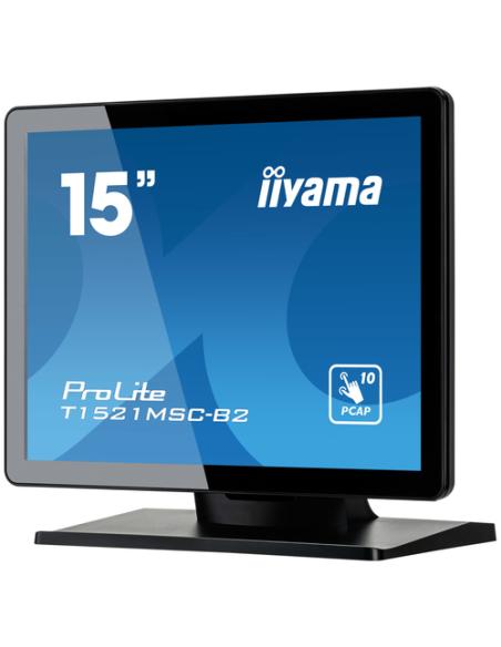 iiyama ProLite T1521MSC-B2 pantalla para PC 38,1 cm (15") 1024 x 768 Pixeles XGA LED Pantalla táctil Mesa Negro