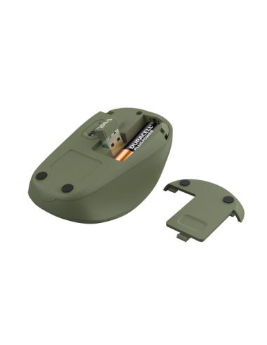 Trust Yvi+ ratón Oficina mano derecha RF inalámbrico Óptico 1600 DPI