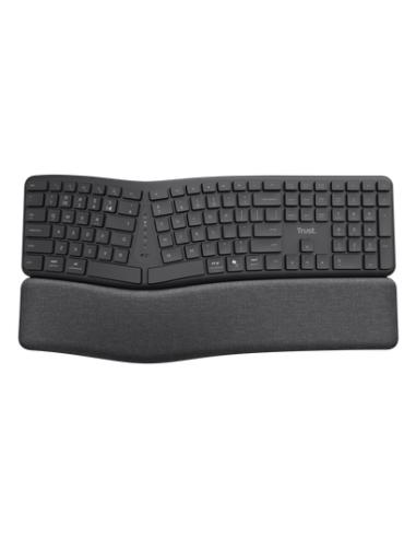 Trust Keyra Teclado inalámbrico multidispositivo ergonómico