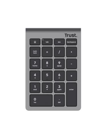 Trust Xalas teclado numérico Portátil/PC RF inalámbrico Plata