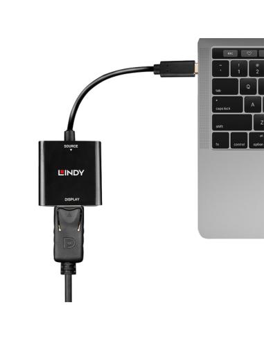 Lindy 43269 Adaptador gráfico USB 3840 x 2160 Pixeles Negro