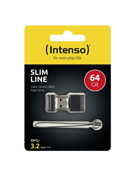 Intenso Slim Line unidad flash USB 64 GB USB tipo A 3.2 Gen 1 (3.1 Gen 1) Negro