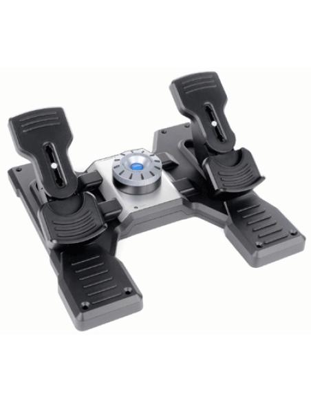 Logitech G Flight Rudder Pedals Negro, Plata USB 2.0 Simulador de Vuelo Analógico/Digital PC