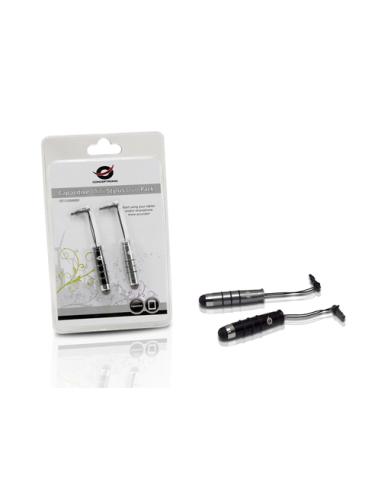 Conceptronic CSTYLUSMINI2P lápiz digital 11 g Negro, Plata