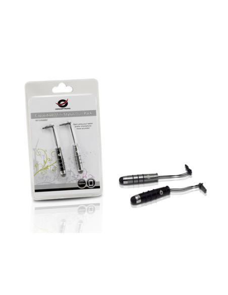 Conceptronic CSTYLUSMINI2P lápiz digital 11 g Negro, Plata