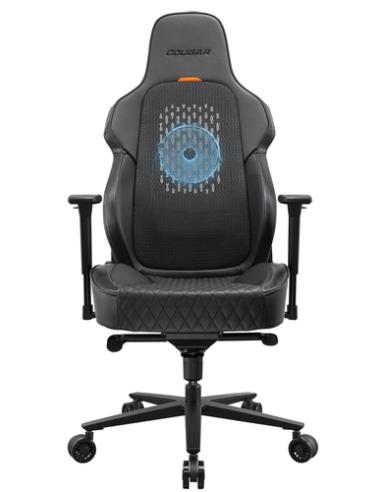 COUGAR CGR-ARP-BLB Silla para videojuegos universal Asiento acolchado Negro, Naranja