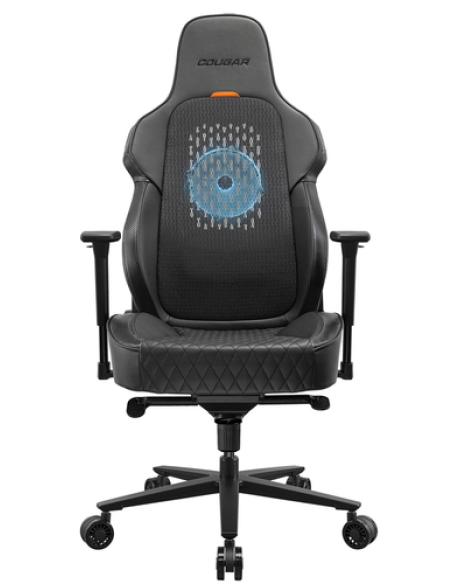 COUGAR CGR-ARP-BLB Silla para videojuegos universal Asiento acolchado Negro, Naranja