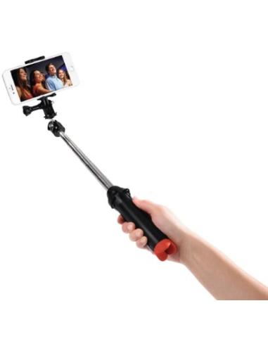 Hama | Trípode 4 en 1 con Conexión 1/4", para go pro, móviles o cámaras, color negro