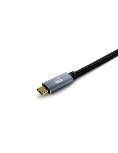 Equip 128357 Cable USB 3.2 Gen 2 C a C, M/M, 2,0m, PD100W , 4K/60Hz, 10Gbps, Negro