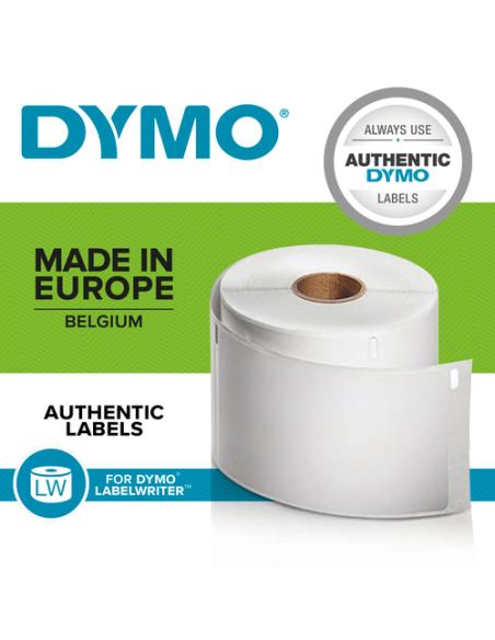 DYMO 2133400 etiqueta autoadhesiva Rectángulo redondeado Desmontable Amarillo 220 pieza(s)