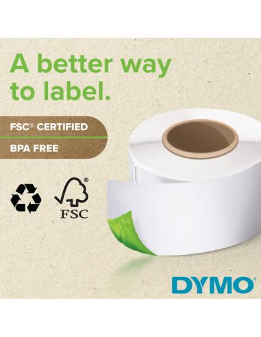 DYMO 2133400 etiqueta autoadhesiva Rectángulo redondeado Desmontable Amarillo 220 pieza(s)