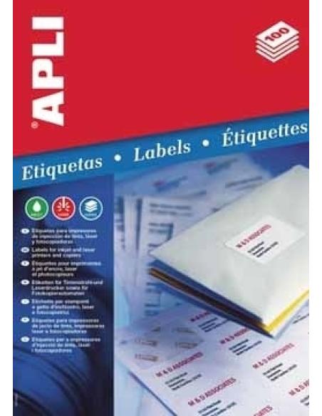 APLI Labels 105 x 148mm etiqueta autoadhesiva Blanco 400 pieza(s)