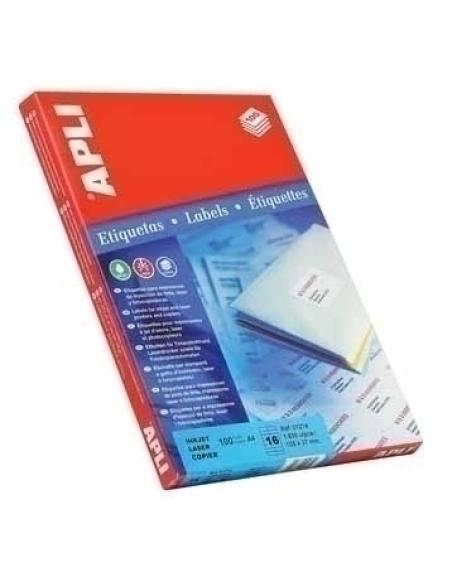 APLI Labels 97 x 42.4mm etiqueta autoadhesiva Blanco 1200 pieza(s)