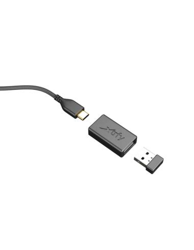 CHERRY XTRFY M42 RGB ratón Juego Ambidextro RF Wireless + USB Type-C Óptico 19000 DPI