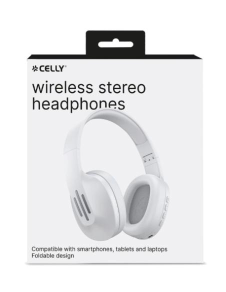 Celly FLOWBEATWH auricular y casco Auriculares Inalámbrico Diadema Business/Everyday USB Tipo C Bluetooth Blanco