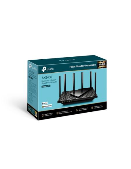 TP-Link Archer AX72 router inalámbrico Gigabit Ethernet Doble banda (2,4 GHz / 5 GHz) Negro