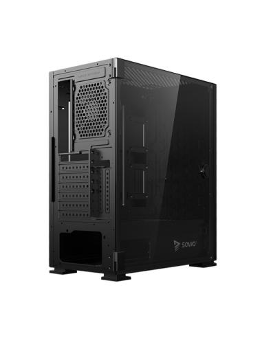 Savio SHADOW X2 carcasa de ordenador Midi Tower Negro