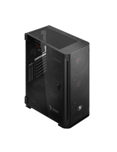Savio SHADOW X2 carcasa de ordenador Midi Tower Negro