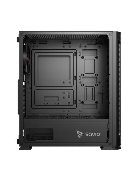 Savio SHADOW X2 carcasa de ordenador Midi Tower Negro