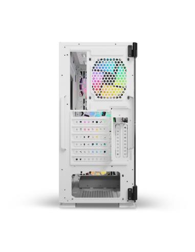 Savio Raptor White X1 ARGB Glass/Mesh White Computer Case Midi Tower Blanco