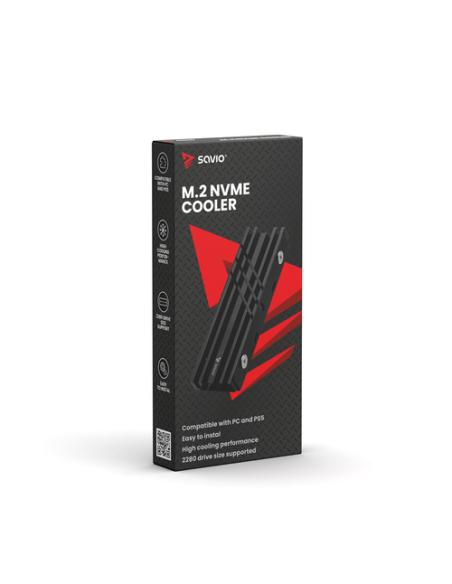Savio Cooler M.2 NVMe 2280, AK-60 diskams Refrigerador de aire