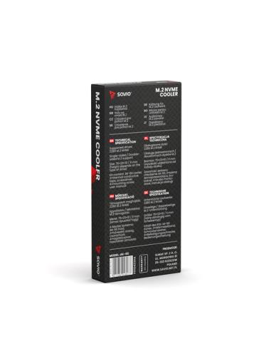 Savio Cooler M.2 NVMe 2280, AK-60 diskams Refrigerador de aire