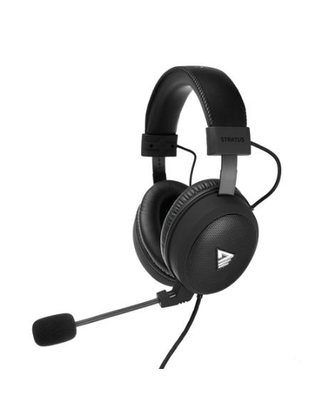 Savio Stratus Auriculares Alámbrico gancho de oreja Juego Negro