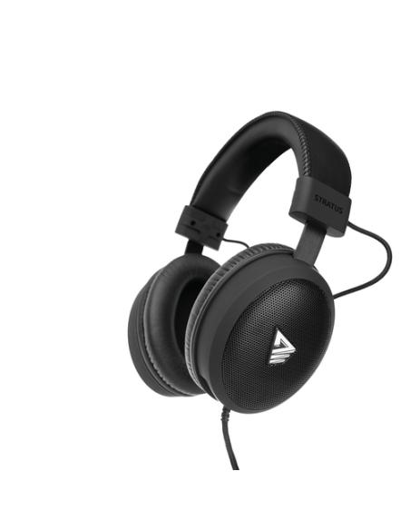 Savio Stratus Auriculares Alámbrico gancho de oreja Juego Negro