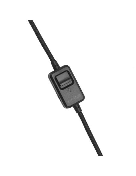 Savio Stratus Auriculares Alámbrico gancho de oreja Juego Negro